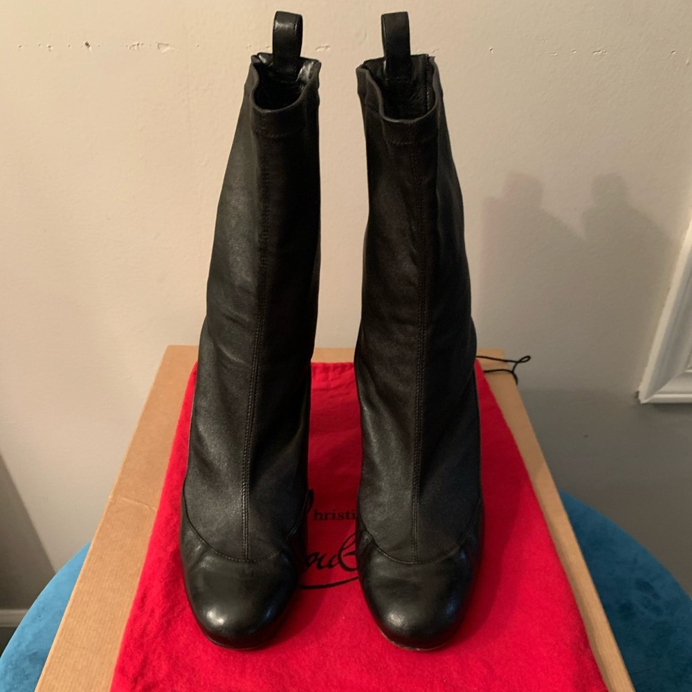 Christian Louboutin Gena Bootie 85 Nappa Stretch